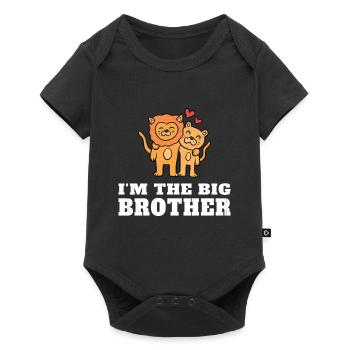 Ich bin der große Bruder - der zukünftige große Bruder - Baby Premium Kurzarmbody - Schwarz - Vorne