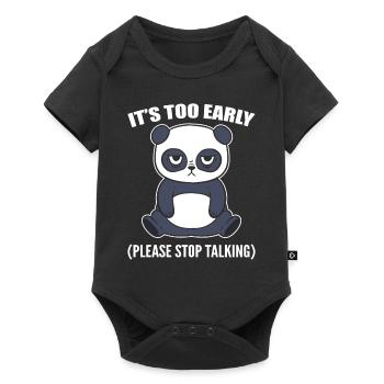 It's Too Early Please Stop Talking Zookeepers - Baby Premium short-sleeve bodysuit - black - Front