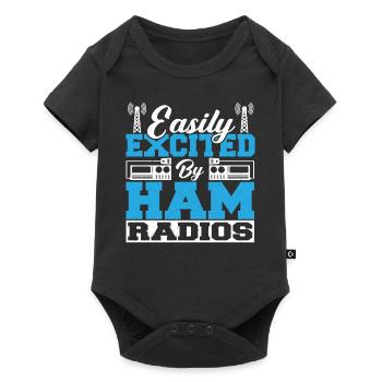 Network Radio Lover Frequency Easily Excited By Ha - Baby Premium short-sleeve bodysuit - black - Front