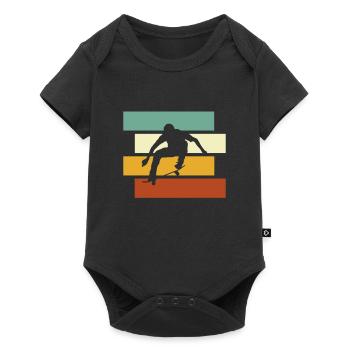 Skating Retro - Baby Premium short-sleeve bodysuit - black - Front