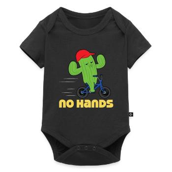 Pas de mains - Body à manches courtes Premium Bébé - noir - Devant