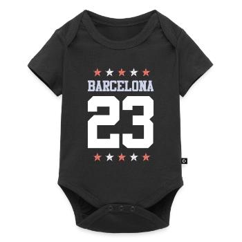 Barcelona 23 - Baby Premium short-sleeve bodysuit - black - Front