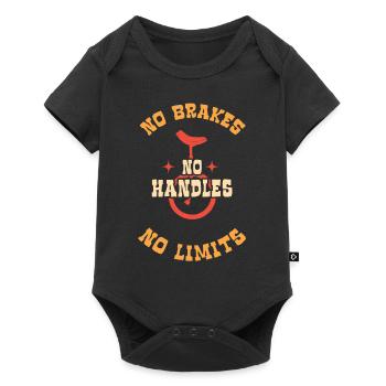 No Brakes No Handles No Limits - Baby Premium Kurzarmbody - Schwarz - Vorne