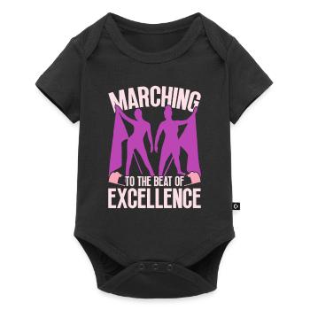 Color Guard Marching To The Beat Of Excellence - Baby Premium short-sleeve bodysuit - black - Front