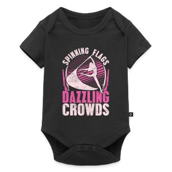 Color Guard Flags Dazzling Crowds - Baby Premium Kurzarmbody - Schwarz - Vorne