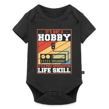 Retro Ham Radio It's Not A Hobby Signal Amateur Ra - Baby Premium Kurzarmbody - Schwarz - Vorne