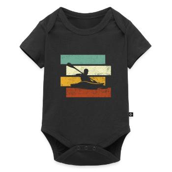 Canoe Retro - Baby Premium short-sleeve bodysuit - black - Front