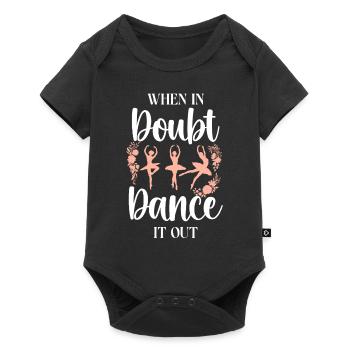 Ballet Danseuse Danse Ballerine - Body à manches courtes Premium Bébé - noir - Devant