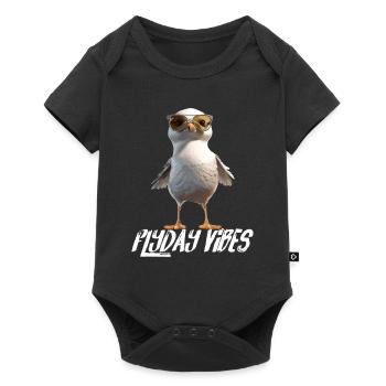 Seagull Flyday Vibes Cool Mignons vacances d’été - Body à manches courtes Premium Bébé - noir - Devant