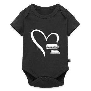 Two Harmonicas In a Heart Harmonicas Harmonicist I - Baby Premium short-sleeve bodysuit - black - Front