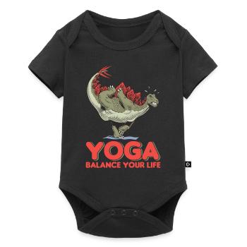 Yogi Yogini Health Meditation Outfits Girls - Baby Premium short-sleeve bodysuit - black - Front