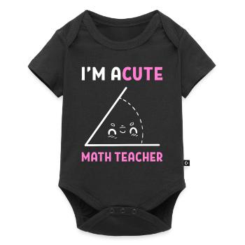 Math Word Games Math Professeur de maths - Body à manches courtes Premium Bébé - noir - Devant