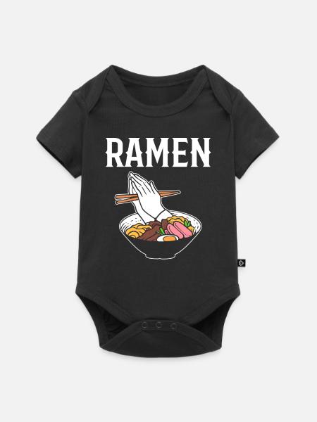 Ramen Food Vlogger - Baby Premium Kurzarmbody - Schwarz