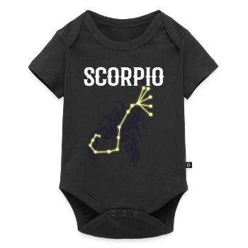 Scorpio Astrologie - Baby Premium Kurzarmbody - Schwarz - Vorne