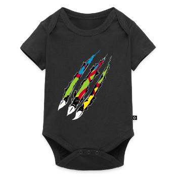 AMAZIGH SYMBOLE BERBERE Z IMAZIGHEN BIJOU KABYLE - Body à manches courtes Premium Bébé - noir - Devant