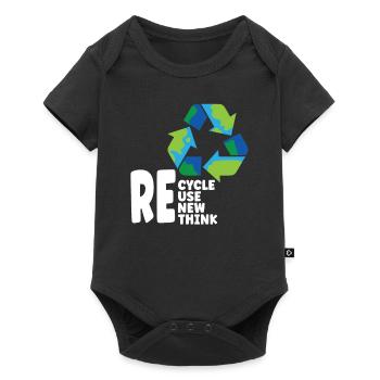 Changement climatique Environnemental Jour de la Terre 2022 - Body à manches courtes Premium Bébé - noir - Devant