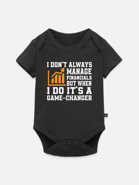 Toller Finanzplaner Spruch - Baby Premium Kurzarmbody - Schwarz