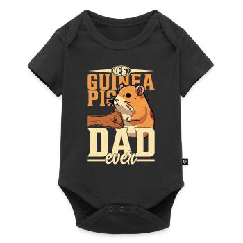 Best Guinea Pig Dad Ever Rodent Cavy Lover - Baby Premium short-sleeve bodysuit - black - Front