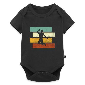 Singing Retro - Baby Premium short-sleeve bodysuit - black - Front