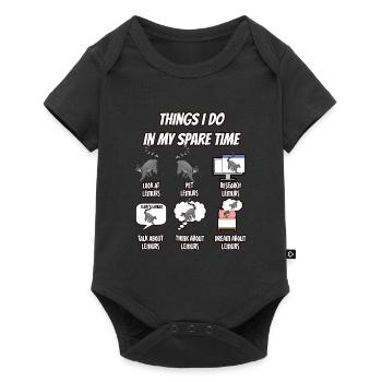 Lémurien - Body à manches courtes Premium Bébé - noir - Devant