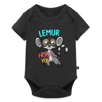 Lémurien - Body à manches courtes Premium Bébé - noir - Devant