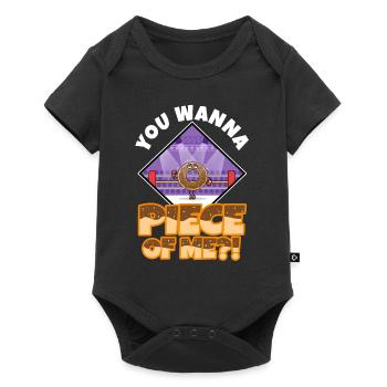 You want to piece of me, Donut - Baby Premium short-sleeve bodysuit - black - Front