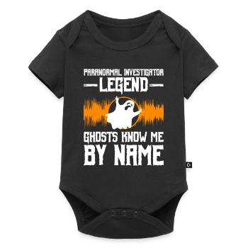 Paranormales Ermittlerdesign Mit Evp-recorder - Body à manches courtes Premium Bébé - noir - Devant