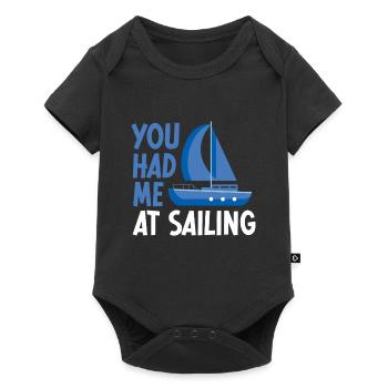 Voilier Cadeau Voilier Capitaine de navigation - Body à manches courtes Premium Bébé - noir - Devant