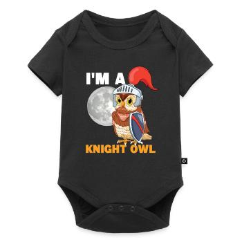 I'm A Knight Owl Enthusiast Bird Lover Nocturnal B - Baby Premium Kurzarmbody - Schwarz - Vorne