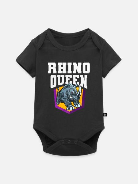 Nashorn - Baby Premium Kurzarmbody - Schwarz