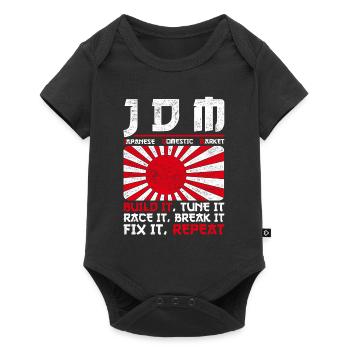 JDM Motorsport Auto Tuning Automotive - Baby Premium short-sleeve bodysuit - black - Front