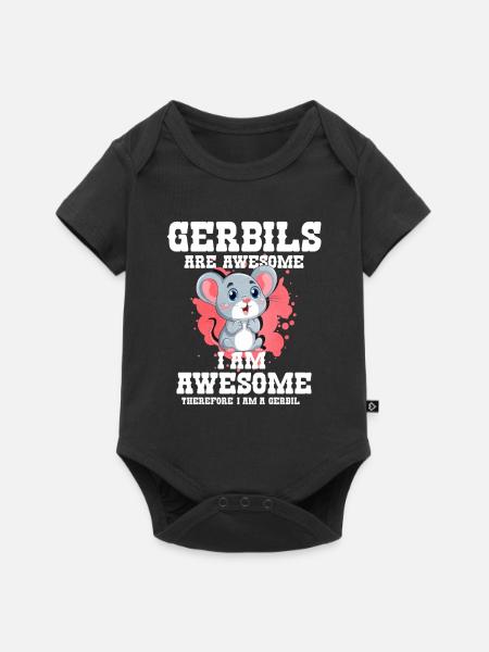 Rennmaus Maus Geschenk - Baby Premium Kurzarmbody - Schwarz