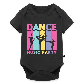 80s Retro CostumeTheme Party Costume 90s Party - Baby Premium short-sleeve bodysuit - black - Front