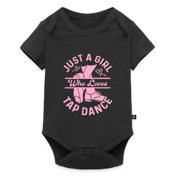 Juste une fille qui aime les claquettes Tap Dancing Tap Da - Body à manches courtes Premium Bébé - noir - Devant