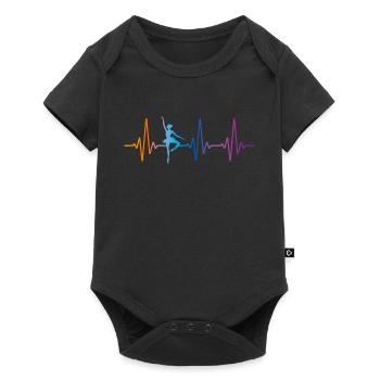 Ballet Dancer Dance Girl Ballerina - Baby Premium Kurzarmbody - Schwarz - Vorne