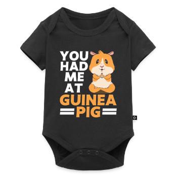 Guinea Pig Gift Pet Guinea Pig - Baby Premium short-sleeve bodysuit - black - Front