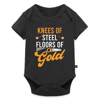 Floor installation - Baby Premium short-sleeve bodysuit - black - Front