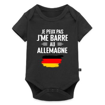 I can't I bar in Germany - Baby Premium short-sleeve bodysuit - black - Front