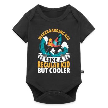 Wakeboarding Kid Like A Regular Kid But Cooler - Baby Premium short-sleeve bodysuit - black - Front