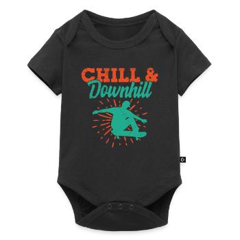 Skateboard Skater Boy Skateboard Sports extrêmes - Body à manches courtes Premium Bébé - noir - Devant