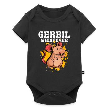 Gerbil Mouse Gift - Baby Premium short-sleeve bodysuit - black - Front