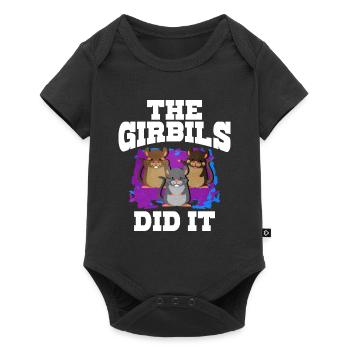 Gerbil Mouse Gift - Baby Premium short-sleeve bodysuit - black - Front