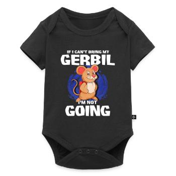 Gerbil Mouse Gift - Baby Premium short-sleeve bodysuit - black - Front