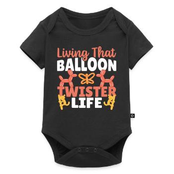La vie d’un artiste de ballons Balloon Twisters - Body à manches courtes Premium Bébé - noir - Devant