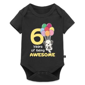 Dalmatians for 6th birthday children six years - Baby Premium short-sleeve bodysuit - black - Front