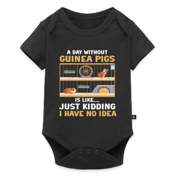 Guinea Pig Gift Pet Guinea Pig - Baby Premium short-sleeve bodysuit - black - Front