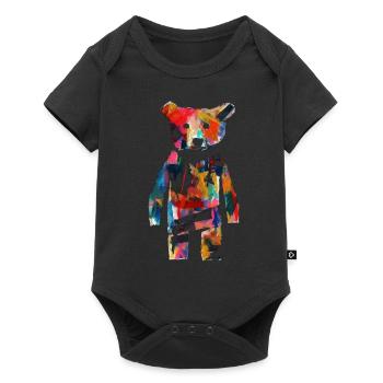 Bear Artwork Animal Bear Gift Animal Motif Art - Baby Premium short-sleeve bodysuit - black - Front