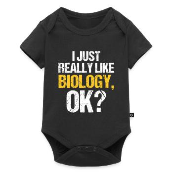 Biology Gift Biologist - Baby Premium short-sleeve bodysuit - black - Front