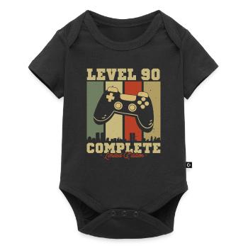 Cadeau Anniv. Vintage Niveau 90 Édition Limitée - Body à manches courtes Premium Bébé - noir - Devant