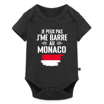 Je Peux Pas J'me Barre Au Monaco - Body à manches courtes Premium Bébé - noir - Devant